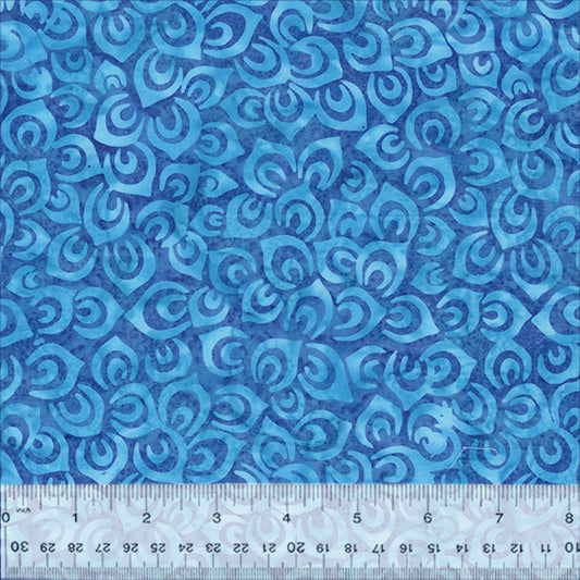Splendor Quiltessentials 7 Batiks by Anthology Fabrics :  Petals Capri 448Q-3 (Estimated Ship Date Aug. 2024)