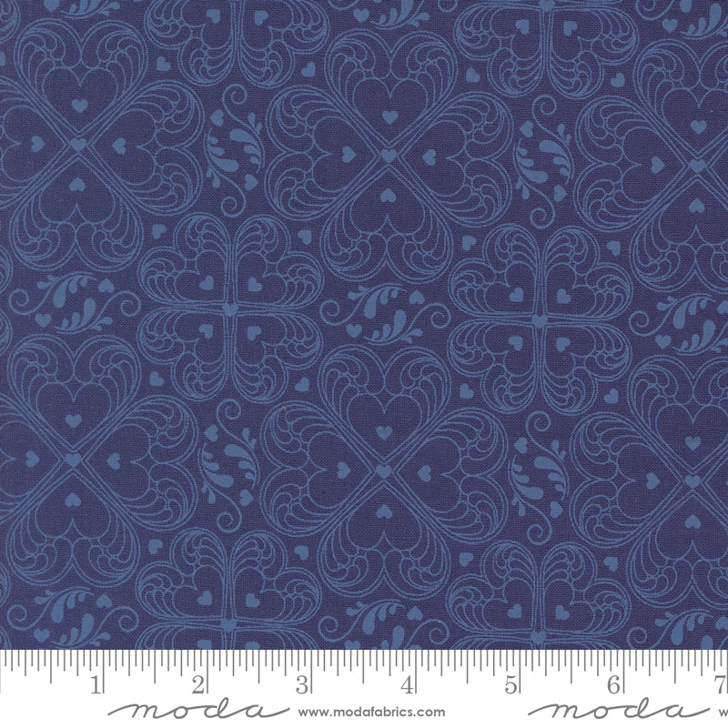 Legendary Love by Sarah Thomas of Sariditty  : Valentine Damask Navy 45054 12  (Estimated Arrival Mar. 2025)