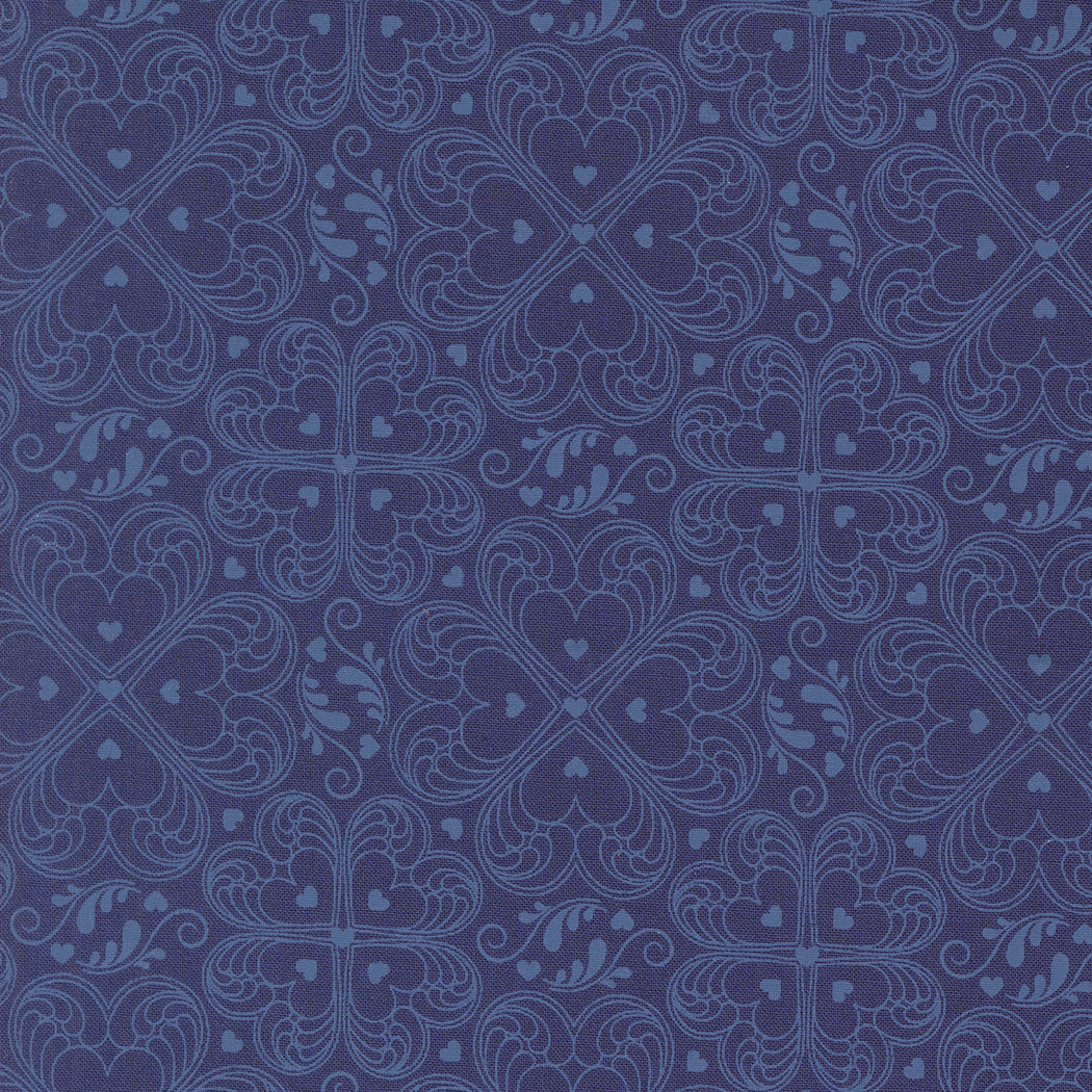 Legendary Love by Sarah Thomas of Sariditty  : Valentine Damask Navy 45054 12  (Estimated Arrival Mar. 2025)