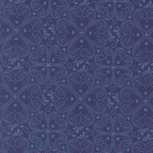 Legendary Love by Sarah Thomas of Sariditty  : Valentine Damask Navy 45054 12  (Estimated Arrival Mar. 2025)