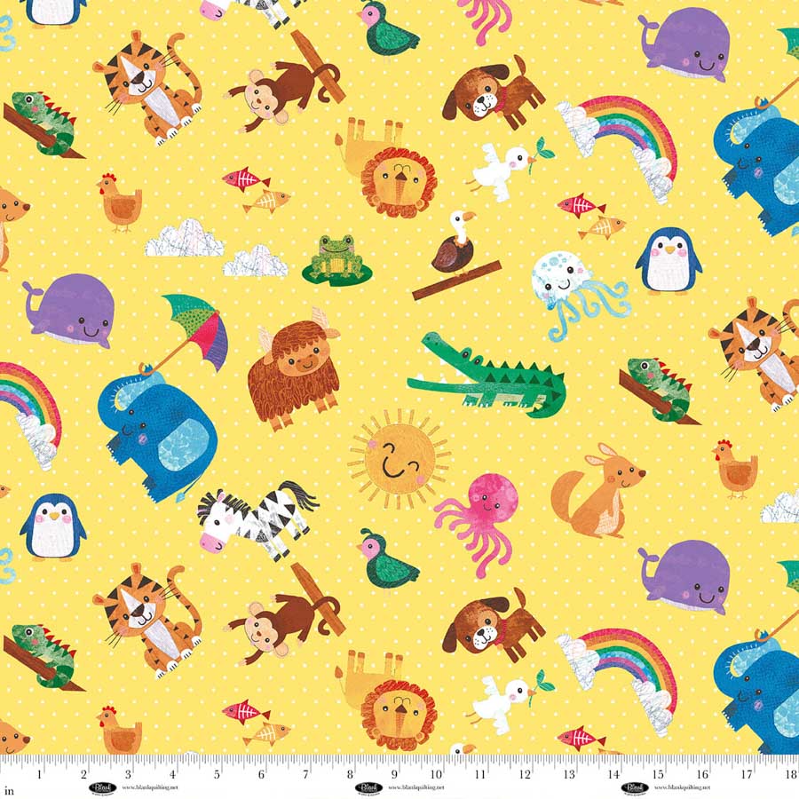 Noah and Friends by Lindsey Sagar : Book Panel Quilt Kit