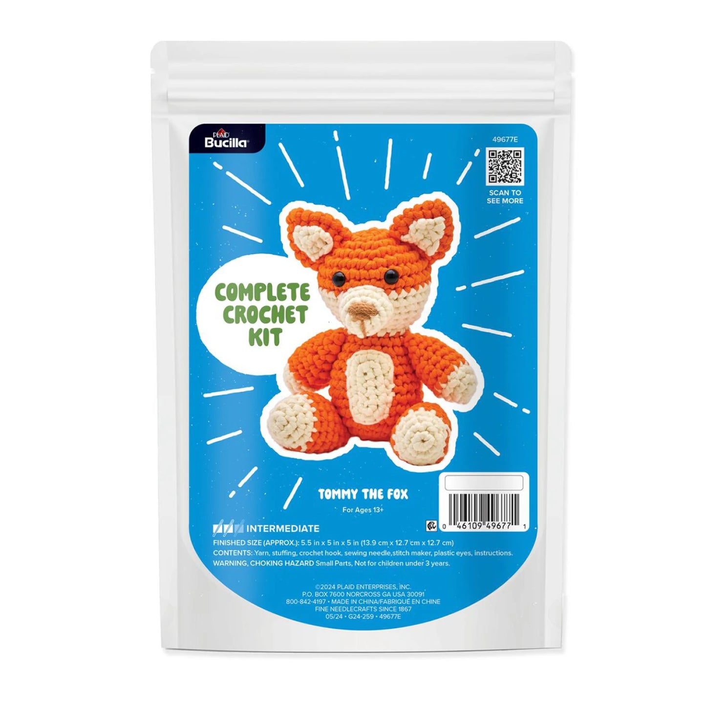 Bucilla Amigurumi Kit  Tommy the Fox - Special Order