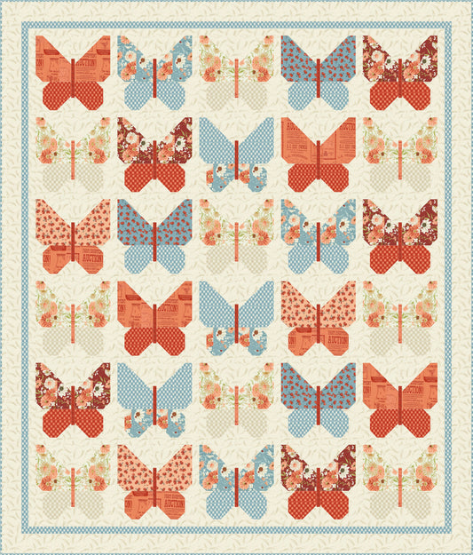 Farmstead by Stacy Iest Hsu - Flitter Floral Butterfly Quilt Kit (Estimated Arrival Nov. 2024)