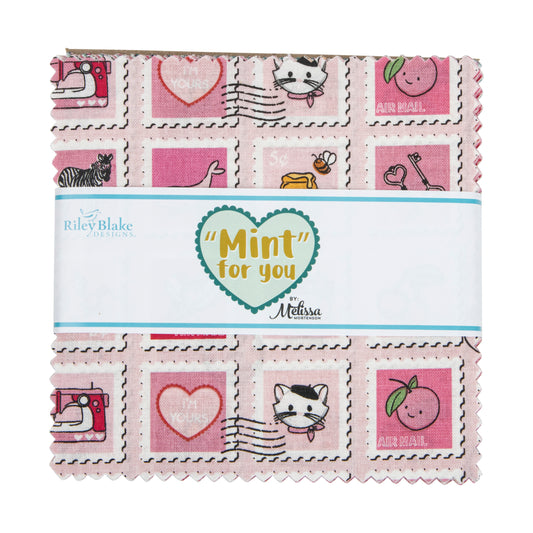 Mint for You by Melissa Mortenson: Charm Pack