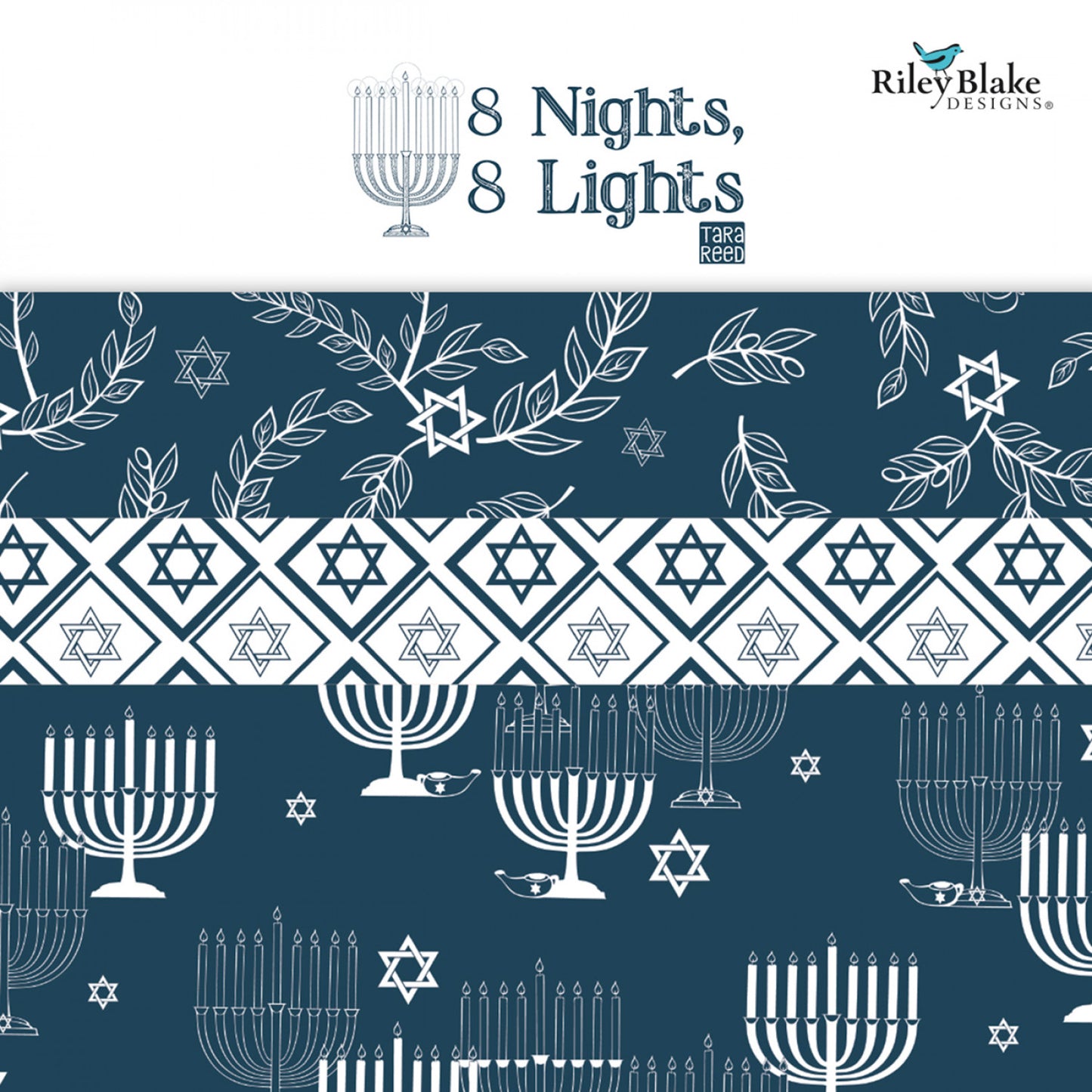 8 Nights, 8 Lights by Tara Reed Collection - 5” Charm Pack (Expected January 2025)