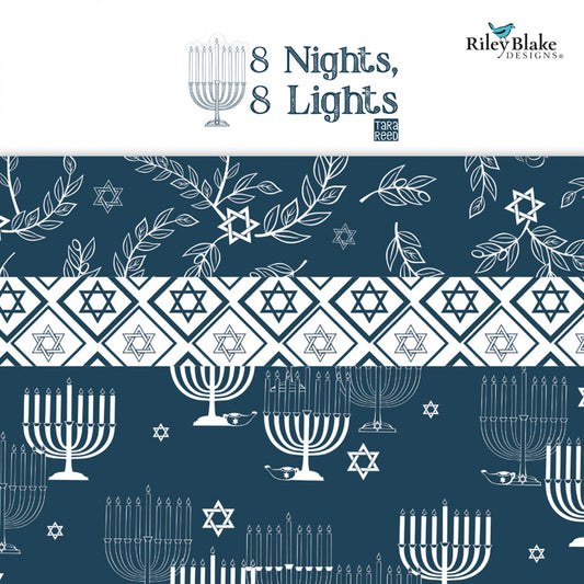 8 Nights, 8 Lights by Tara Reed Collection - 5” Charm Pack (Expected January 2025)