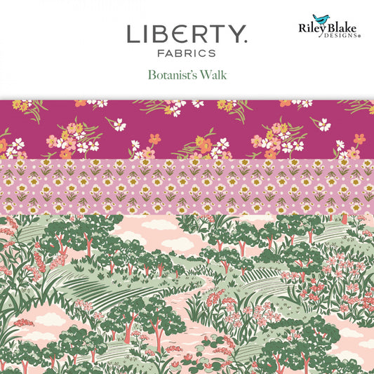 Botanists Walk by Liberty Fabrics Collection - 5” Charm Pack (Expected March 2025)