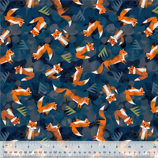 Précommande Wild North par Gareth Lucas - Wild Foxes Navy 53936D-5