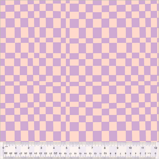 Kaléidoscope d'Annabel Wrigley : Checker Blush Vervain : 54120D-3