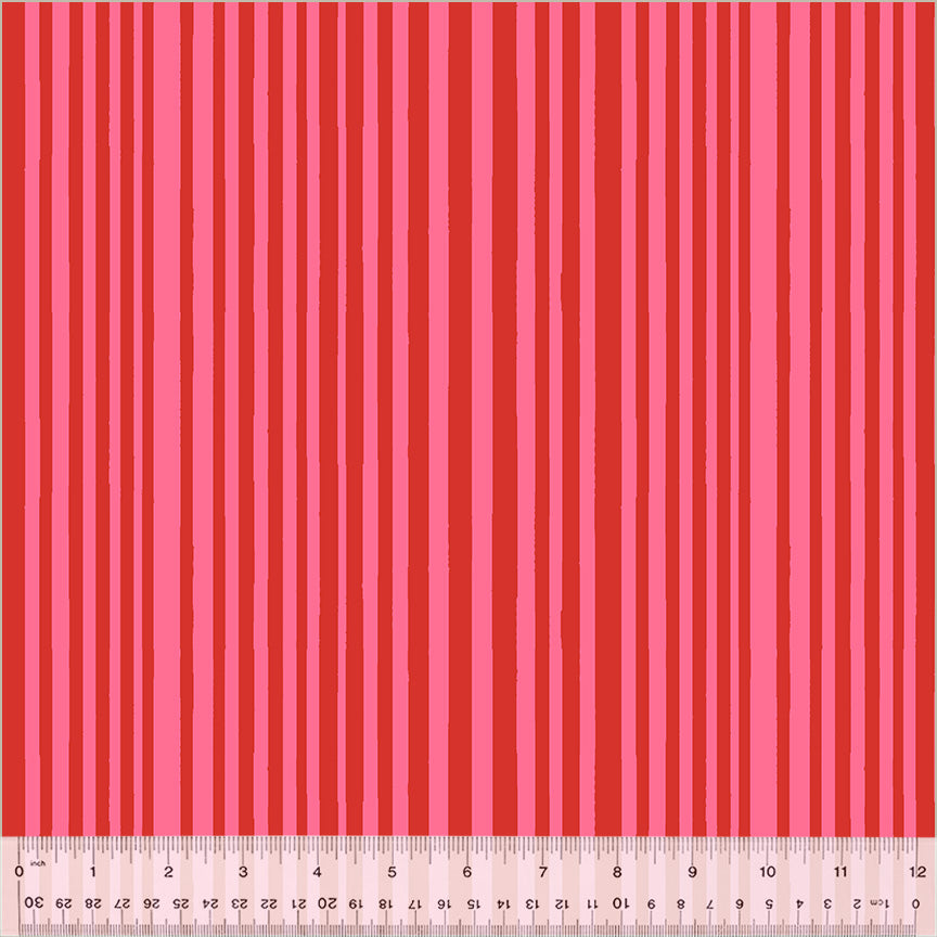 Kaleidoscope by Annabel Wrigley : Mini Stripe Capsicum Perfect Pink : 54121D-14 (Estimated Ship Date Sept. 2024)