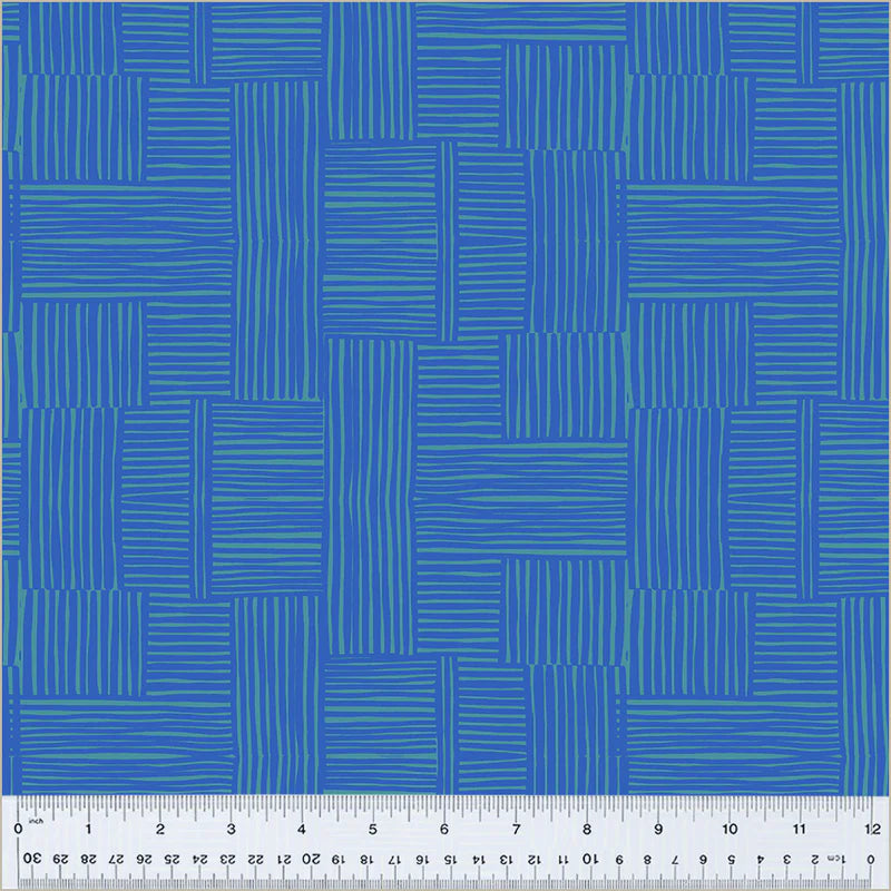 Ruby + Bee Blenders by Heather Ross - Woven Pool/Majorelle 54416-25