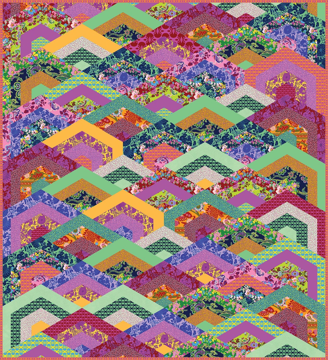 Sweet Talk by Jennifer Paganelli : Hight Street Hills Quilt Front