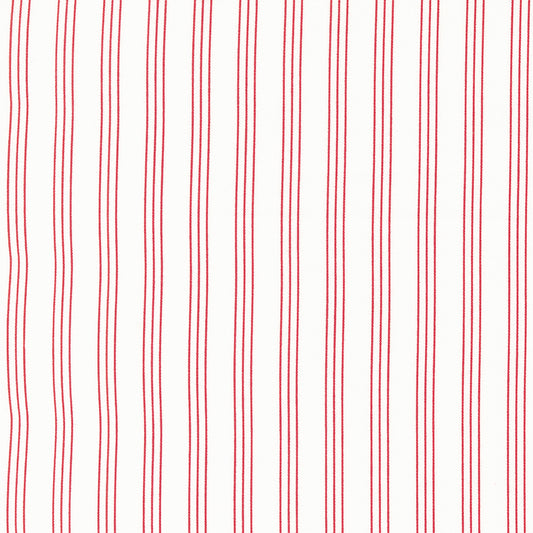 Lighthearted by Camille Roskelley for Moda - Stripe Cream Red 55296 11