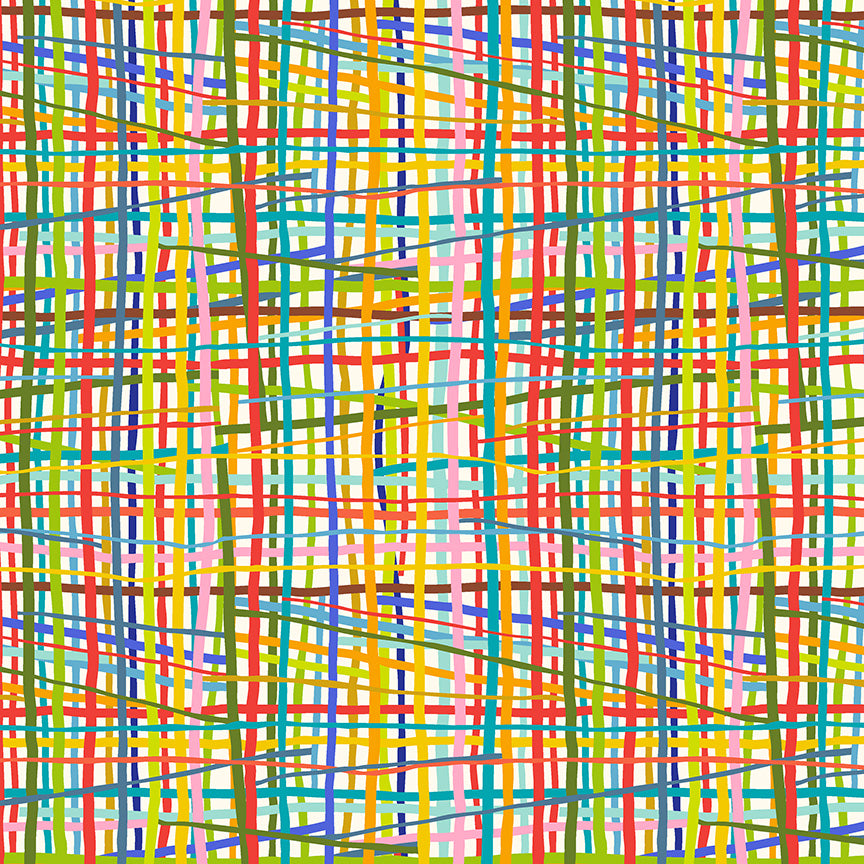 Electric Rainbow by Deborah Fisher : Electric Weave Multi 55655-X