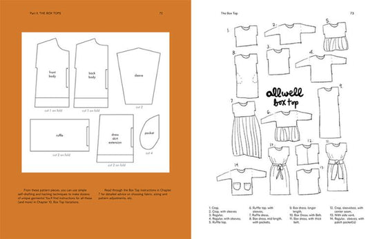 How to Sew Clothes Pattern Book by All Well Workshop