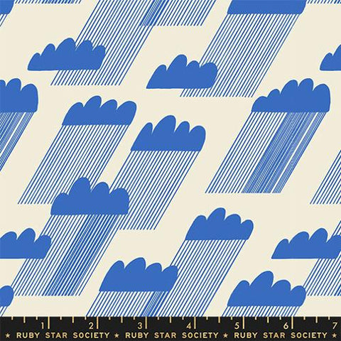 Pre-Order Water by Ruby Star Collaborative : Rain Clouds - Royal Blue RS5126 11