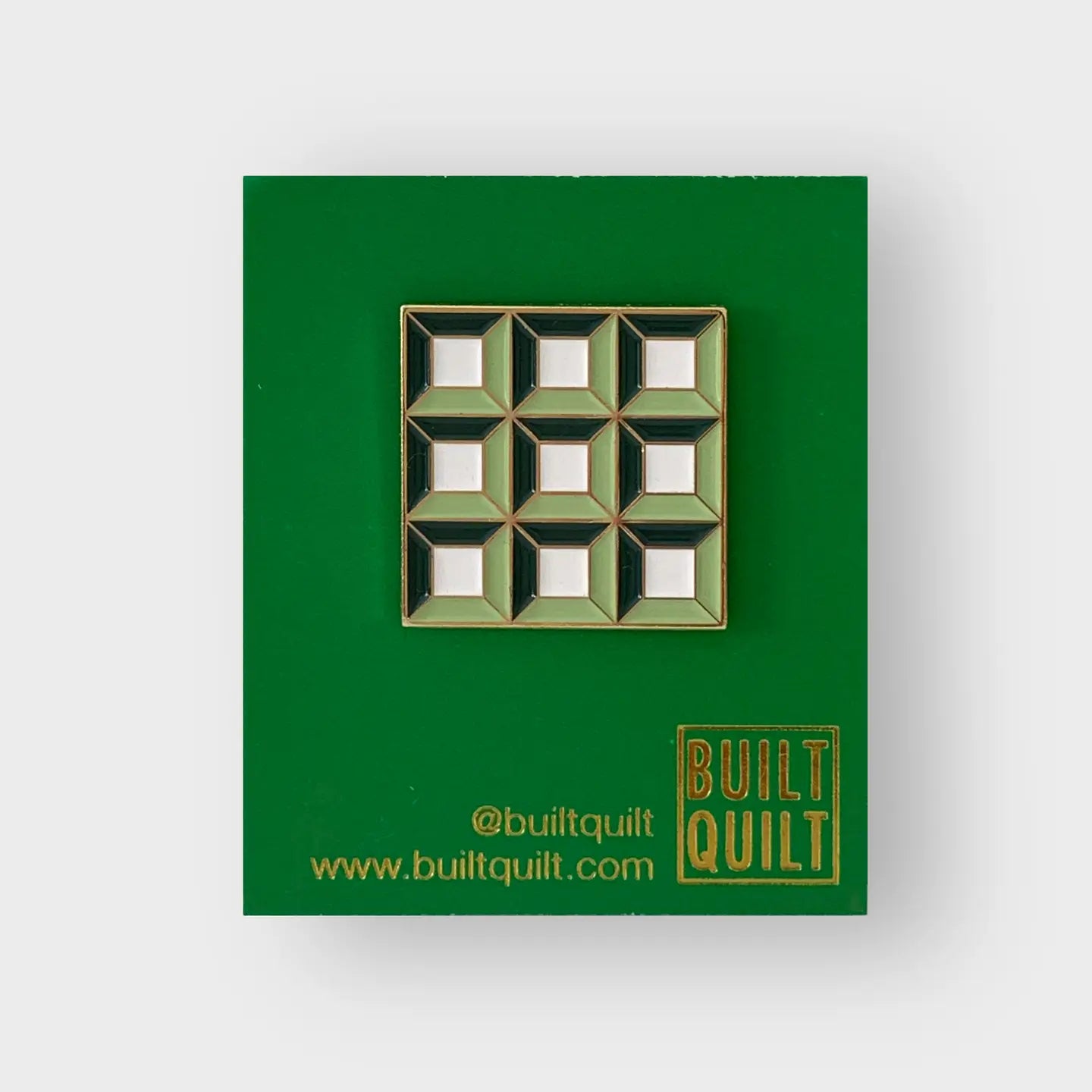 Lattice Square Enamel Pin  - Special Order