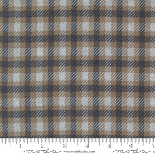 Farmhouse Flannel III by Primitive Gathering: Square Plaid Pewter 49273 14F