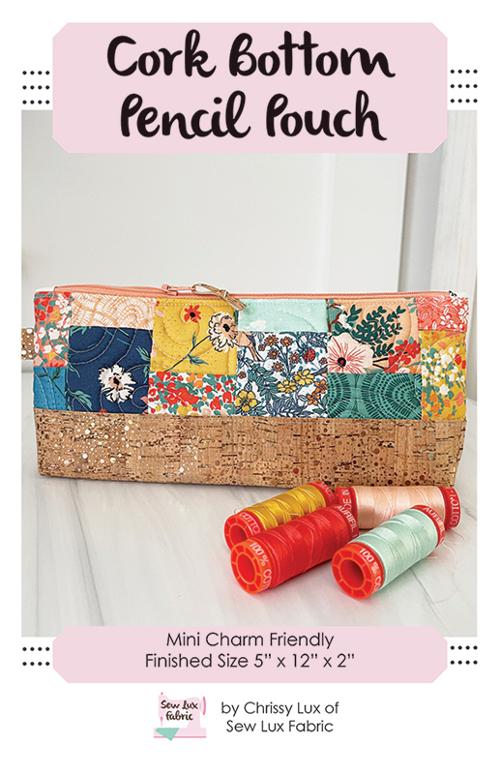 Cork Bottom Pouch Pattern by Sew Luxe SLF 2108