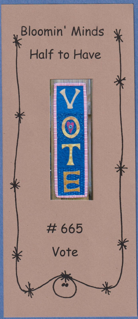 Vote Wall Hanging Applique Pattern by Bloomin' Minds