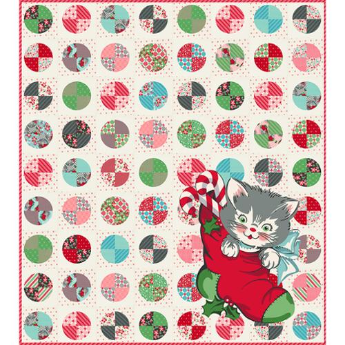 Kitty Christmas by Urban Chiks Boxed Quilt Kit