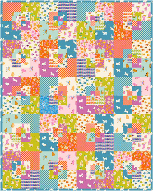 animal animal by Ruby Star Collaborative : Fray Boxes Quilt Kit (Estimated Arrival Feb. 2025)