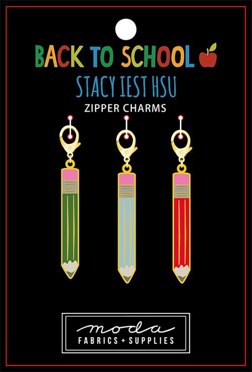 Stacy Iest Hsu Zipper Charm : Back To School Pencil Zipper Charm