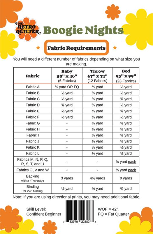Boogie Nights Quilt Pattern by The Retro Quilter