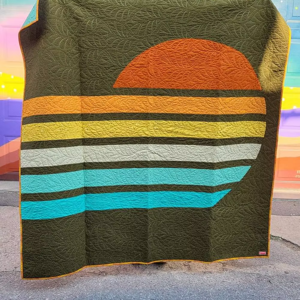 70's Sun Quilt Pattern by The Retro Quilter