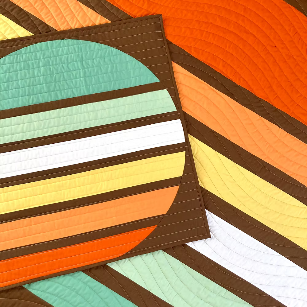 70's Sun Quilt Pattern by The Retro Quilter