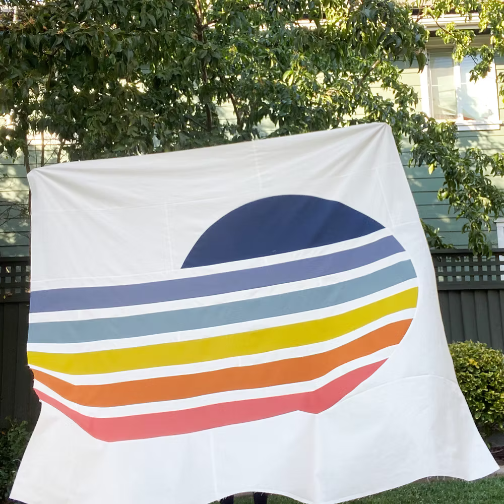 70's Sun Quilt Pattern by The Retro Quilter