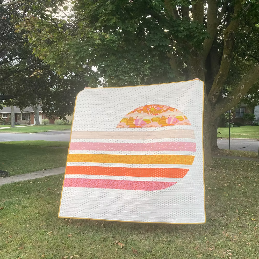 70's Sun Quilt Pattern by The Retro Quilter
