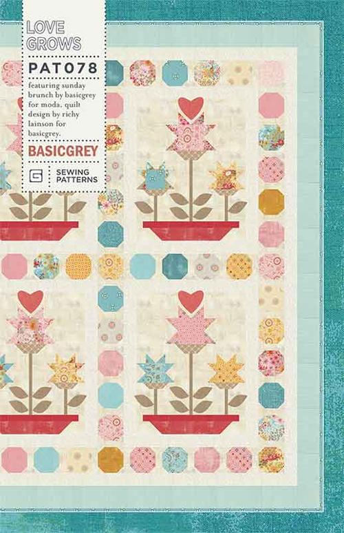 Sunday Brunch by BasicGrey : Love Grows Quilt Kit (Estimated Arrival Jan. 2025)
