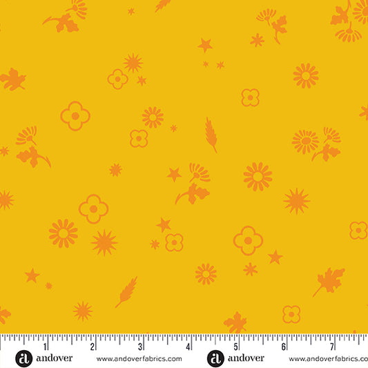 Pre-Order Postmark by Alison Glass : Margin Daffodil A-1129-Y