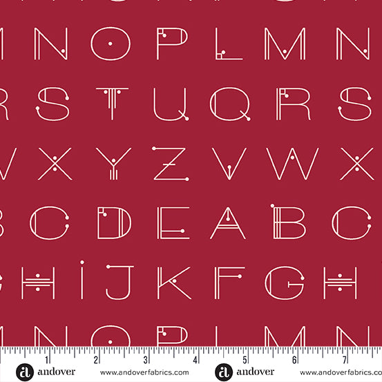 Scrawl by Giucy Giuce : Deco Letters Crimson A-1217-R
