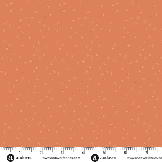 Crisscross by Andover Fabrics - Tangerine A1345-O1 (Estimated Arrival Date- January 2025)