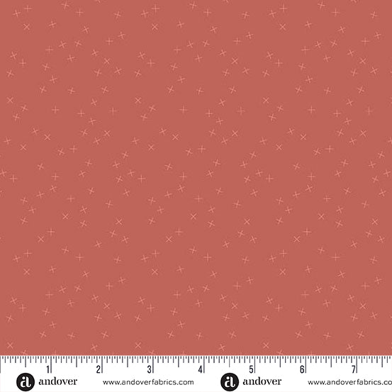Crisscross by Andover Fabrics - Blood Orange A1345-O2 (Estimated Arrival Date- January 2025)