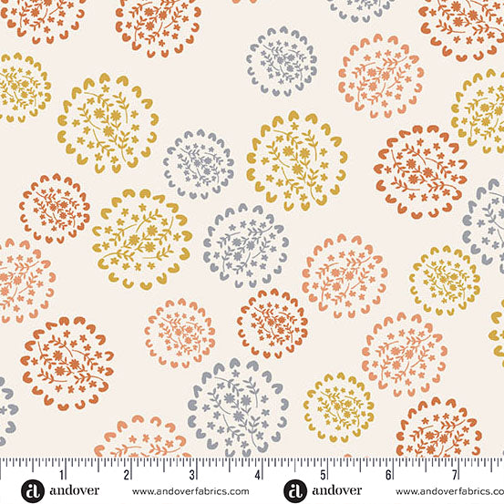 Conway Cottage by Karen Lewis Textiles : Bunches Chalk A1415-L (Estimated Arrival April 2025)