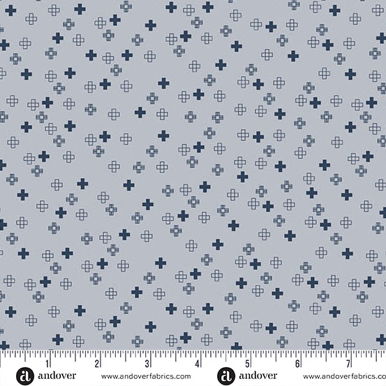 Conway Cottage by Karen Lewis Textiles : Plus Point Pale Blue A1418-B (Estimated Arrival April 2025) (Copy)