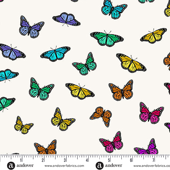 Color Wheel by Alison Glass : Butterfly Rainbow Day A1143-L (Estimated Arrival April 2025)