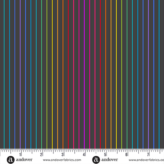 Color Wheel by Alison Glass : Spectrum Striped Night A1147- (Estimated Arrival April 2025)