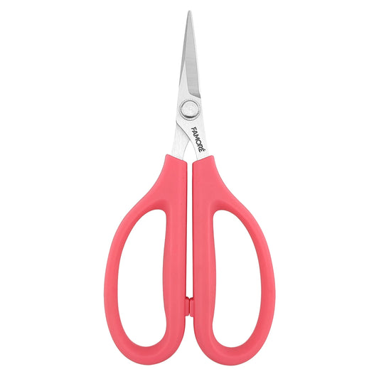 Very Sharp Scissor with Large Pink Comfort Handles 6-1/4in
