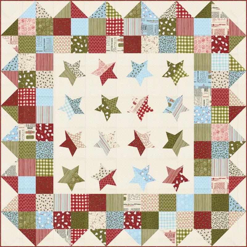 Emmitt and Ivy by Sweetwater : Twinkle Quilt Front Shop Sample