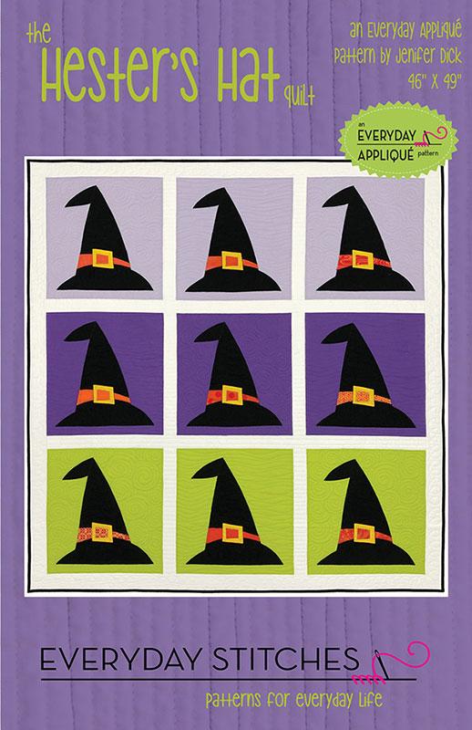 Hester's Hat Applique Quilt Pattern by Everyday Stitches