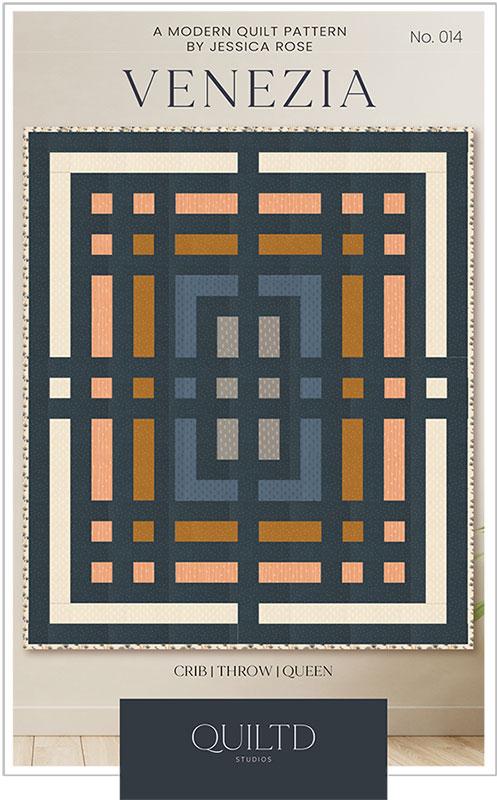 Venezia Quilt Pattern by Jessica Rose featuring Rainier (Estimated Ship Date April 2025)