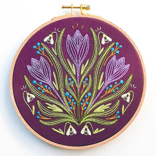 Embroidery Kit Early Bloomer DekEarly by Cozyblue Handmade