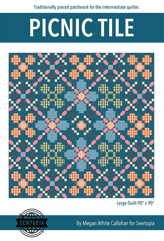 Picnic Tile Quilt Pattern by Sewtopia