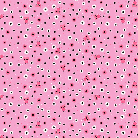 Not Scary by Poppie Cotton : Hootie Hoot Pink