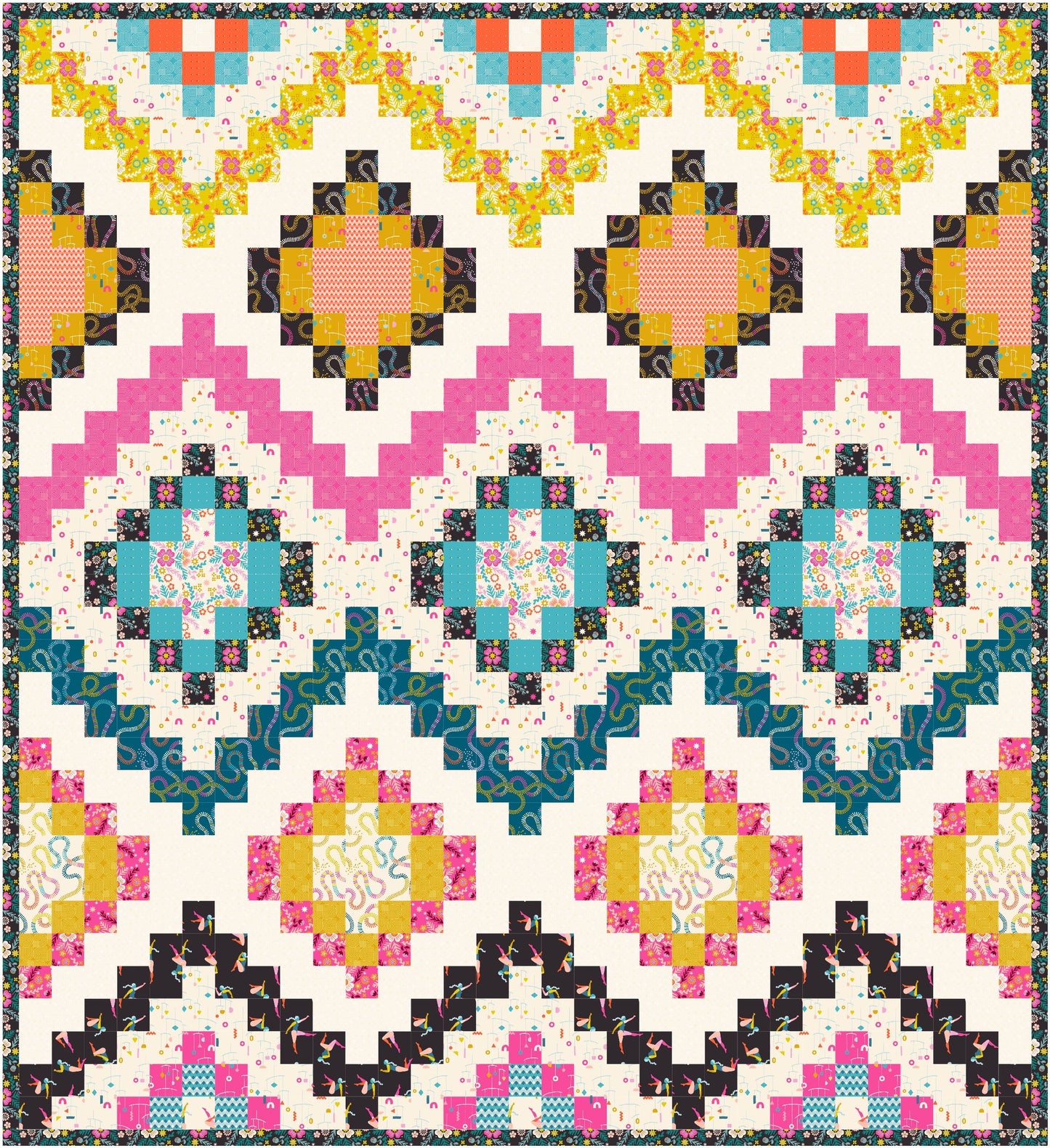 Pivot by Rashida Coleman Hale -  The Stella Quilt Kit