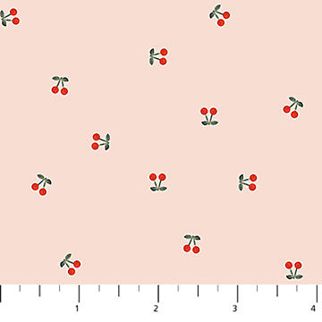 Cherry Orchard by Bernadett Urbanovics : Ditsy Cherries Rose 91317-21